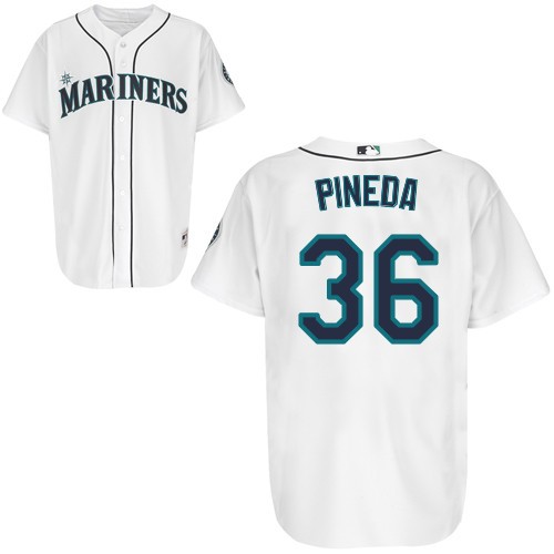 Fashion Seattle Mariners 36 Michael Pineda White Cool Base MLB Jersey Baseball MLB Jerseys